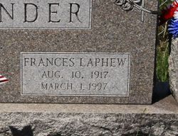 Frances Nancy <I>Laphew</I> Alexander 