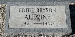 Edith <I>Bryson</I> Alewine 