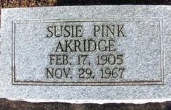 Susie Pink <I>Layton</I> Akridge 