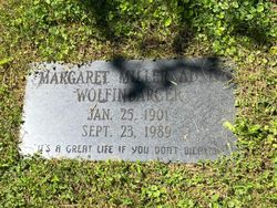 Margaret Miller <I>Adair</I> Wolfinbarger 