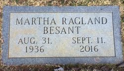 Martha Virginia <I>Ragland</I> Besant 
