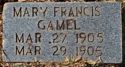 Mary Francis Gamel 