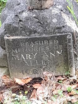 Mary Ann <I>Jacques</I> Norman -Allen 