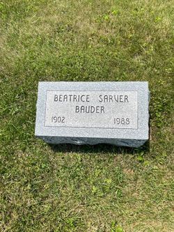 Beatrice <I>Sarver</I> Bauder 