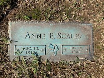Anne Eudora <I>deMoss</I> Scales 