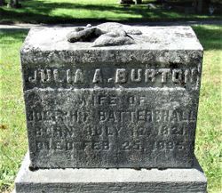 Julia A <I>Burton</I> Battershall 