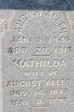 Mathilda <I>Anderson</I> Allen 
