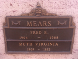 Ruth Virginia <I>Spear</I> Mears 