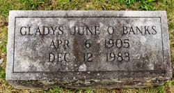 Gladys June <I>O'Bryan</I> Banks 