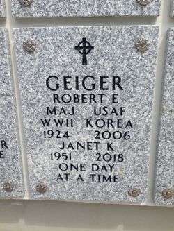 Maj Robert Edward Geiger 