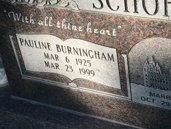Pauline <I>Burningham</I> Schofield 