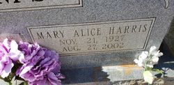 Mary Alice <I>Harris</I> Adams 