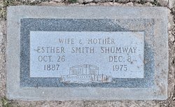 Esther <I>Smith</I> Shumway 