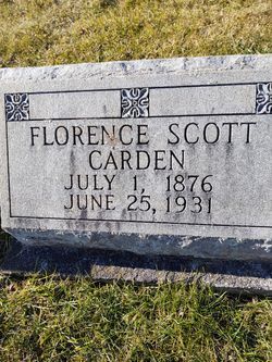Florence Scott <I>Linkous</I> Carden 
