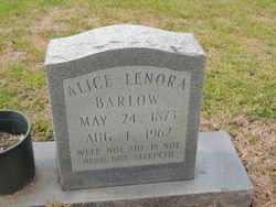 Alice Lenora <I>Hill</I> Barlow 