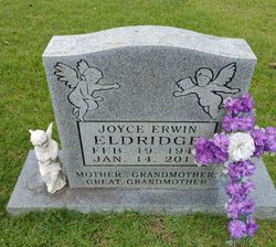 Joyce Ann <I>Erwin</I> Eldridge 