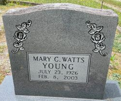Mary C <I>Watts</I> Young 
