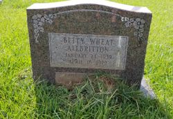 Betty <I>Wheat</I> Allbritton 