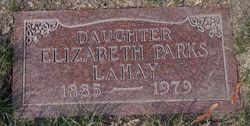 Elizabeth M <I>Parks</I> Lahay 