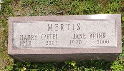 Harry J “Pete” Mertis 