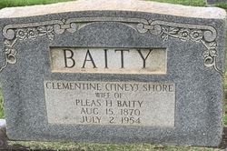 Bethany Clementine “Tina” <I>Shore</I> Baity 