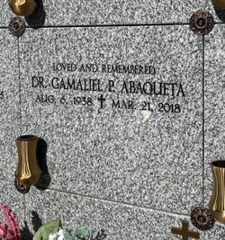Dr Gamaliel P Abaqueta 