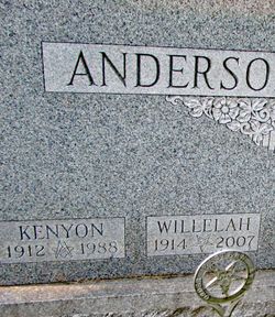 Willelah “Willie” <I>Hardin</I> Anderson 