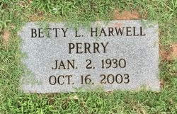 Betty Lee <I>Harwell</I> Perry 