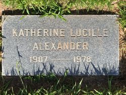 Katherine Lucille <I>Tantlinger</I> Alexander 