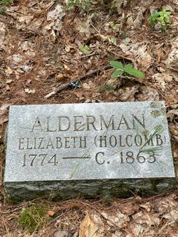 Elizabeth <I>Holcomb</I> Alderman 