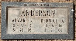Bernice A. <I>Webber</I> Anderson 