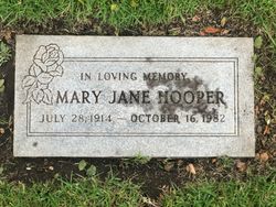 Mary Jane “Jean” <I>Ferguson</I> Hooper 