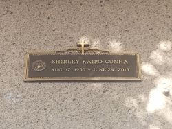 Mrs Shirley “Kaipo” <I>Burrows</I> Cunha 