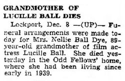 Mary Rebecca “Nellie” <I>Durrell</I> Ball Dye 