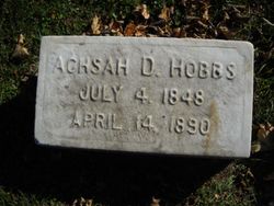 Achsah Dorsey <I>Waters</I> Hobbs 