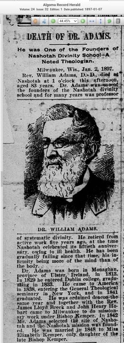 Rev William Adams 