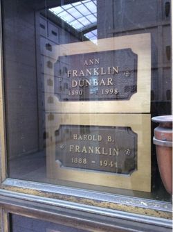 Ann <I>Franklin</I> Dunbar 