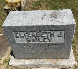Elizabeth Jane <I>Harvey</I> Bailey 