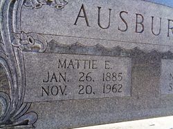 Martha Elizabeth “Mattie” <I>Mings</I> Ausburne 