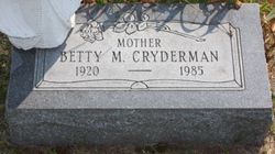 Betty Mae <I>Bishop</I> Cryderman 