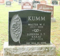 Elfrieda E. T. <I>Karau</I> Kumm 