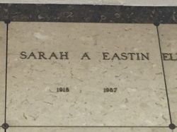 Sarah <I>Farnsworth</I> Eastin 
