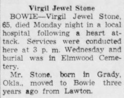 Virgil Jewel “Oats” Stone 