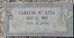 Carlyne <I>Walters</I> King 