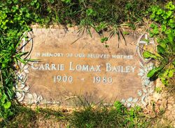 Carrie <I>Lomax</I> Bailey 