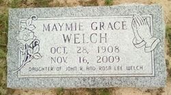Maymie Grace <I>Welch</I> Williams 