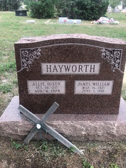 Alabama “Allie” <I>Dixon</I> Hayworth 