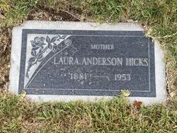 Laura Jane <I>James</I> Anderson Hicks 