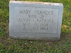 Mary Frances <I>Atkins</I> Atkins 