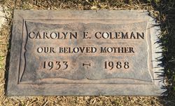 Carolyn Eloise <I>Collins</I> Coleman 